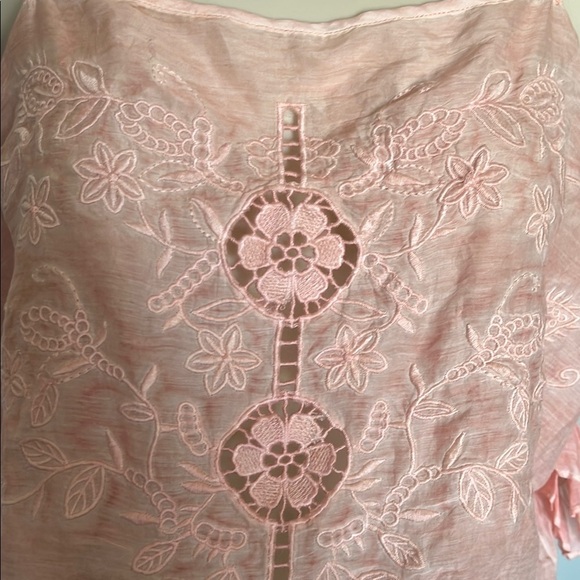 Guess NWT Boho Blush Pink Floral Camisole w Embroidery - Picture 5 of 7